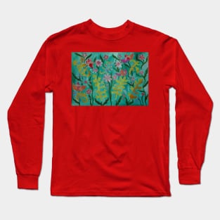 Pink Blossom Collage Long Sleeve T-Shirt